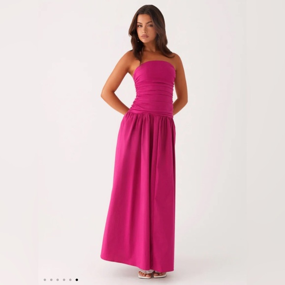 NWT Peppermayo Carmel Maxi Dress US size 4 Fuchsia Pink - Picture 6 of 6